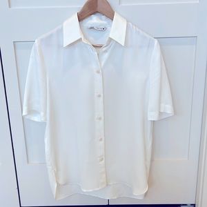 Silky Zara Button Up Blouse